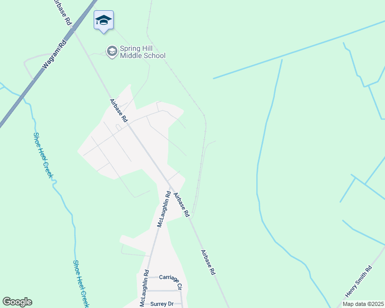 map of restaurants, bars, coffee shops, grocery stores, and more near 22361 Patricia Street in Laurinburg