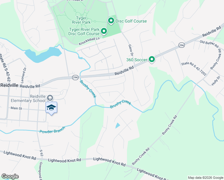 map of restaurants, bars, coffee shops, grocery stores, and more near 859 Wild Orchard Lane in Woodruff