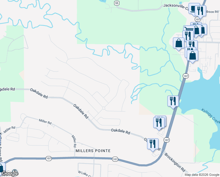 map of restaurants, bars, coffee shops, grocery stores, and more near 940 Millers Glen Drive in Sherwood