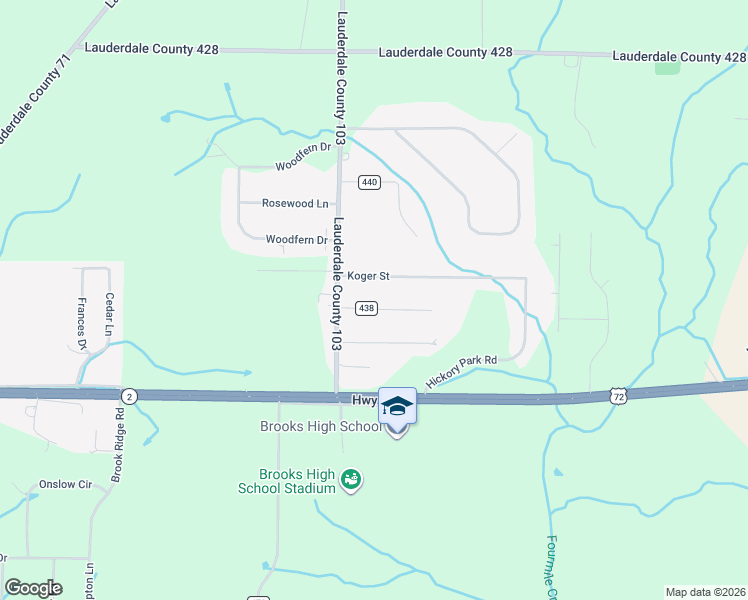 map of restaurants, bars, coffee shops, grocery stores, and more near 83-163 Cedar Brook Lane in Killen