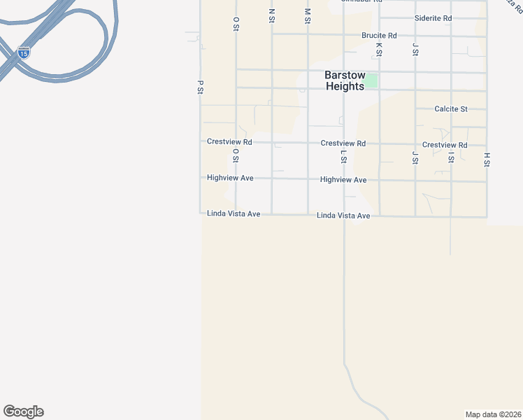 map of restaurants, bars, coffee shops, grocery stores, and more near 27480 Linda Vista Avenue in Barstow