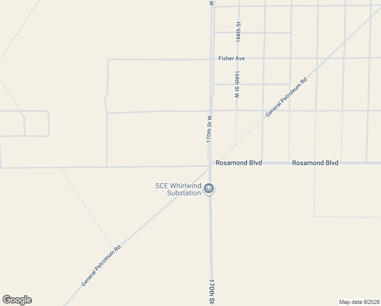 map of restaurants, bars, coffee shops, grocery stores, and more near West Rosamond Boulevard in Rosamond