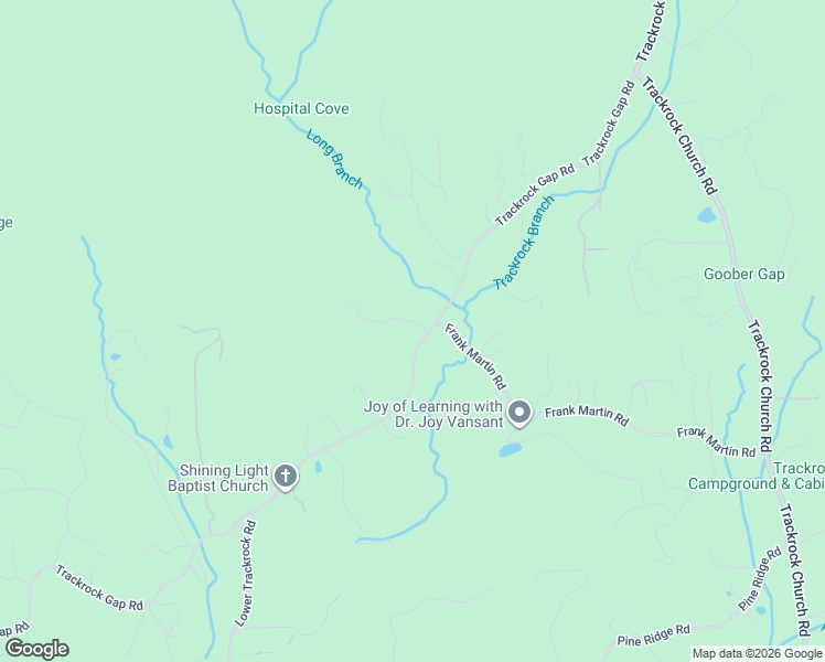 map of restaurants, bars, coffee shops, grocery stores, and more near 3771 Trackrock Gap Road in Blairsville