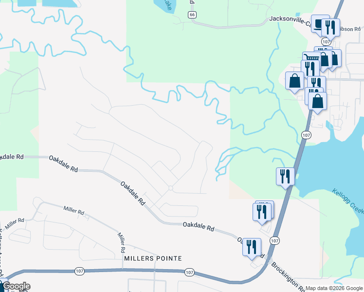 map of restaurants, bars, coffee shops, grocery stores, and more near 940 Millers Glen Drive in Sherwood
