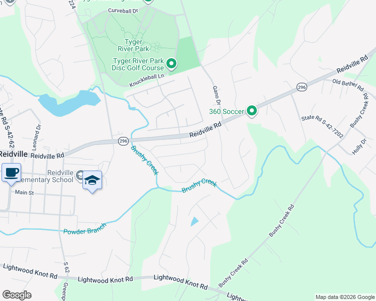 map of restaurants, bars, coffee shops, grocery stores, and more near 859 Wild Orchard Lane in Woodruff