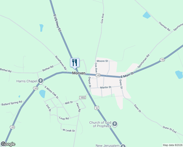 map of restaurants, bars, coffee shops, grocery stores, and more near 203 Main Street in Chesterfield