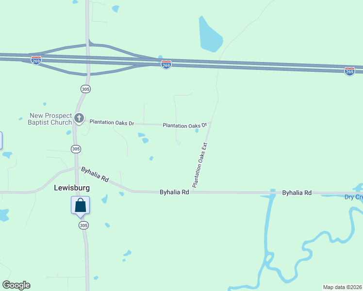 map of restaurants, bars, coffee shops, grocery stores, and more near 268 Bonnie Blue Lane in Olive Branch
