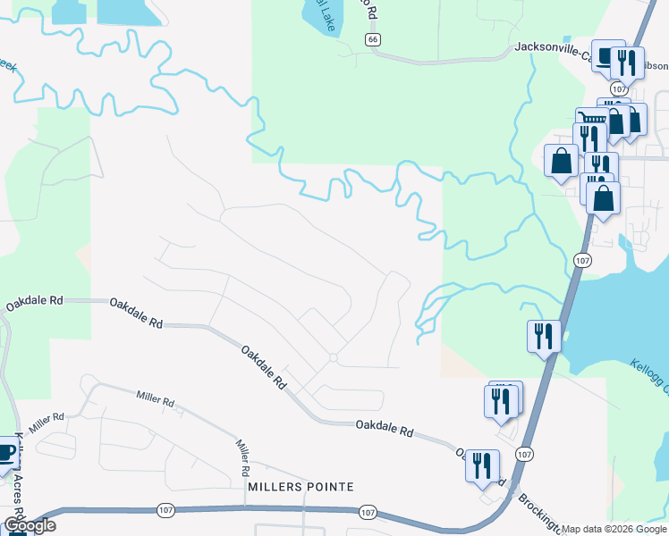 map of restaurants, bars, coffee shops, grocery stores, and more near 9508 Meadow Oak Drive in Sherwood
