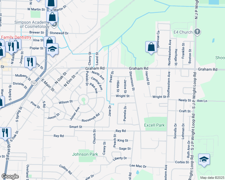 map of restaurants, bars, coffee shops, grocery stores, and more near 226 Pearl Street in Jacksonville