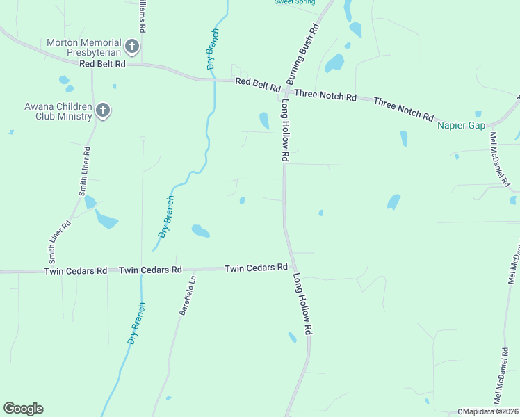 map of restaurants, bars, coffee shops, grocery stores, and more near 4746 Long Hollow Road in Ringgold