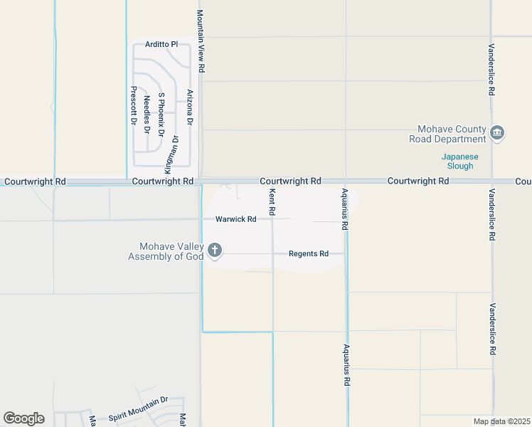 map of restaurants, bars, coffee shops, grocery stores, and more near 2117 Warwick Road in Mohave Valley