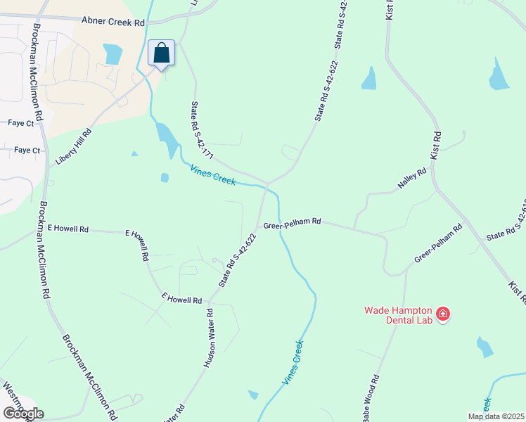 map of restaurants, bars, coffee shops, grocery stores, and more near 390 State Road S-42-622 in Greer