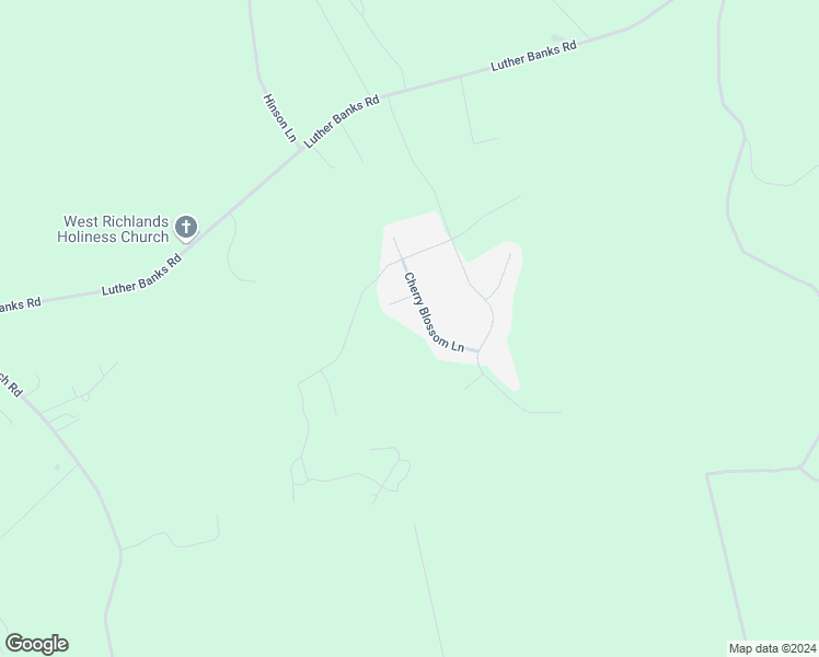 map of restaurants, bars, coffee shops, grocery stores, and more near 510 Cherry Blossom Lane in Richlands