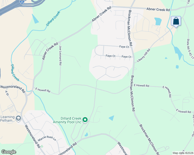 map of restaurants, bars, coffee shops, grocery stores, and more near 519 Adaliz Way in Greer