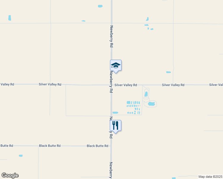 map of restaurants, bars, coffee shops, grocery stores, and more near Newberry Road in San Bernardino County