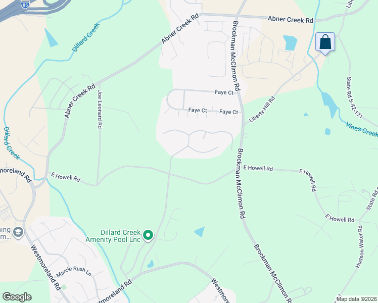 map of restaurants, bars, coffee shops, grocery stores, and more near 519 Adaliz Way in Greer