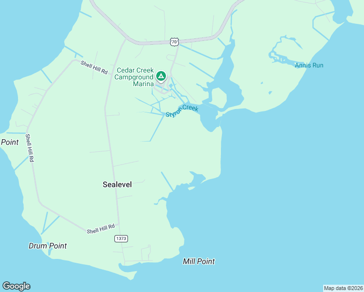 map of restaurants, bars, coffee shops, grocery stores, and more near 249 Nelson Neck Road in Sealevel