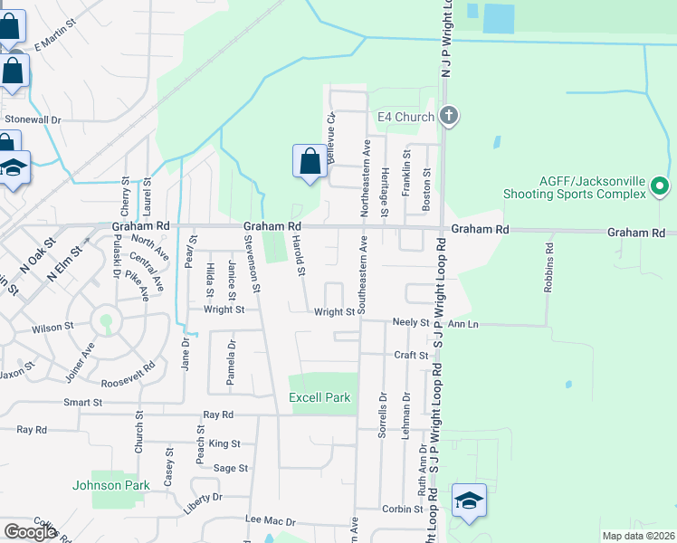 map of restaurants, bars, coffee shops, grocery stores, and more near 209 Parker Street in Jacksonville
