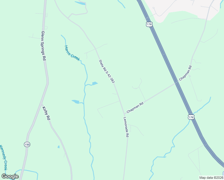 map of restaurants, bars, coffee shops, grocery stores, and more near 573 Lemonade Road in Pacolet