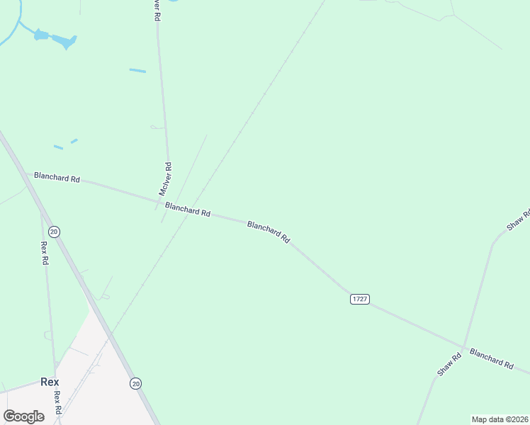 map of restaurants, bars, coffee shops, grocery stores, and more near 763 Blanchard Road in Saint Pauls