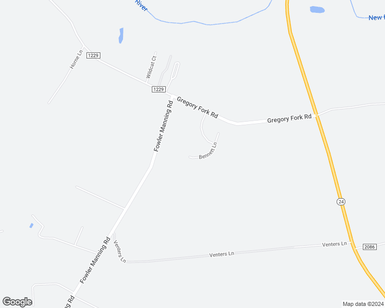 map of restaurants, bars, coffee shops, grocery stores, and more near 216 Bennett Lane in Richlands