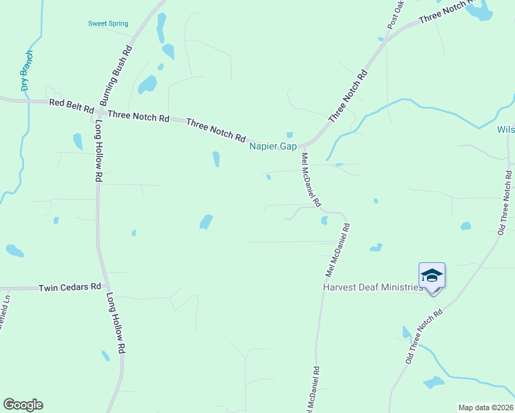 map of restaurants, bars, coffee shops, grocery stores, and more near 194 Deena Lane in Ringgold