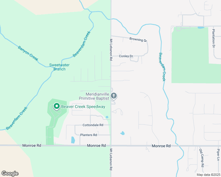 map of restaurants, bars, coffee shops, grocery stores, and more near 1216 Mount Lebanon Road in Toney