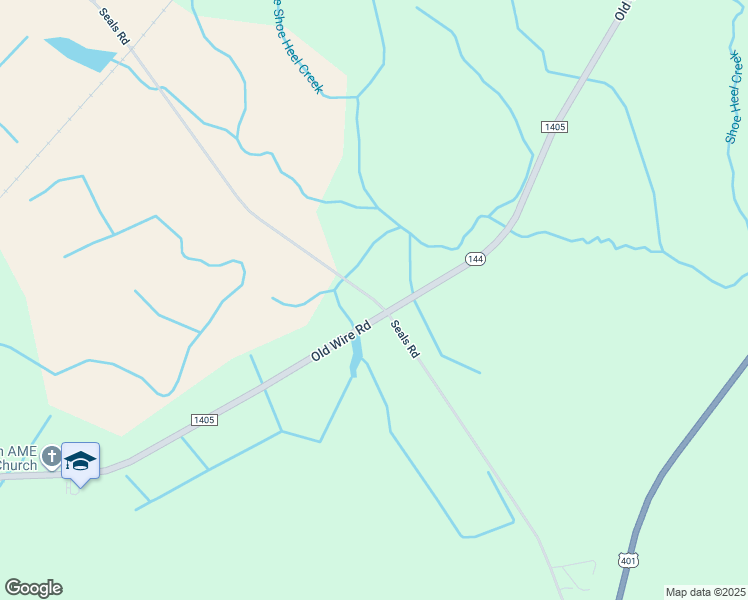 map of restaurants, bars, coffee shops, grocery stores, and more near Seals Road in Laurinburg
