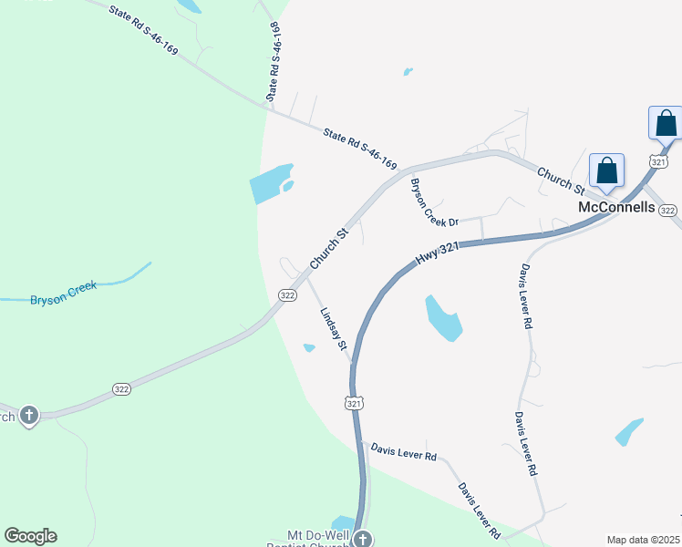 map of restaurants, bars, coffee shops, grocery stores, and more near in McConnells