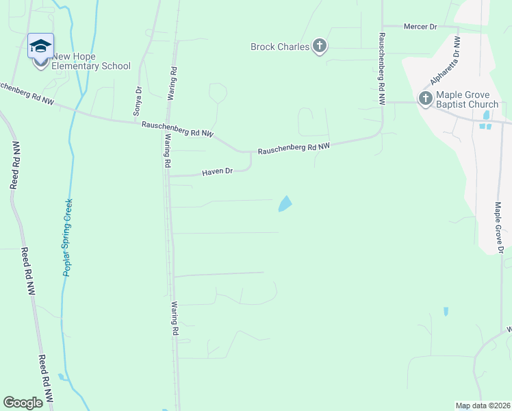 map of restaurants, bars, coffee shops, grocery stores, and more near 432 Annie Lane in Dalton