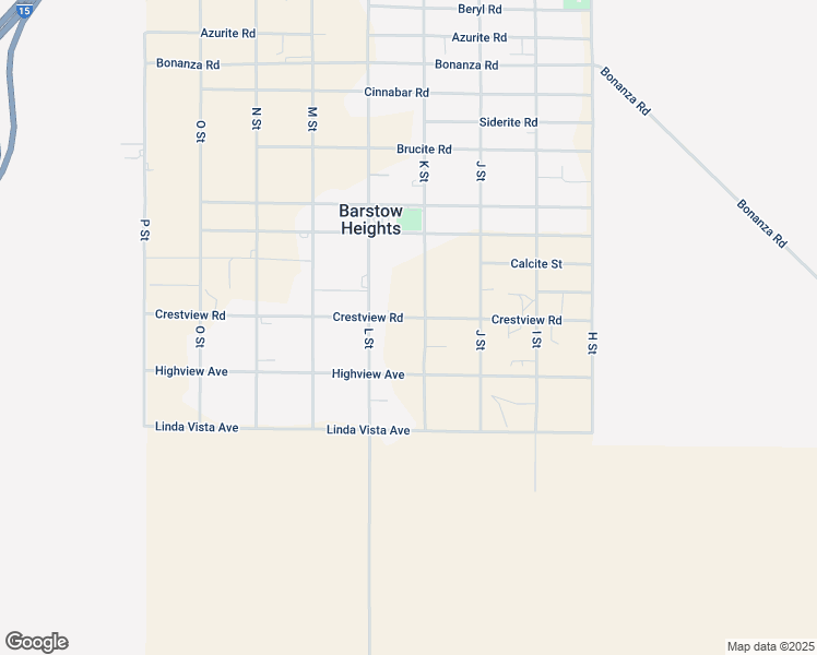 map of restaurants, bars, coffee shops, grocery stores, and more near 27816 Mesquite Street in Barstow