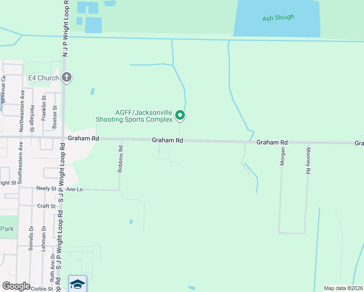 map of restaurants, bars, coffee shops, grocery stores, and more near 2923 Graham Road in Jacksonville