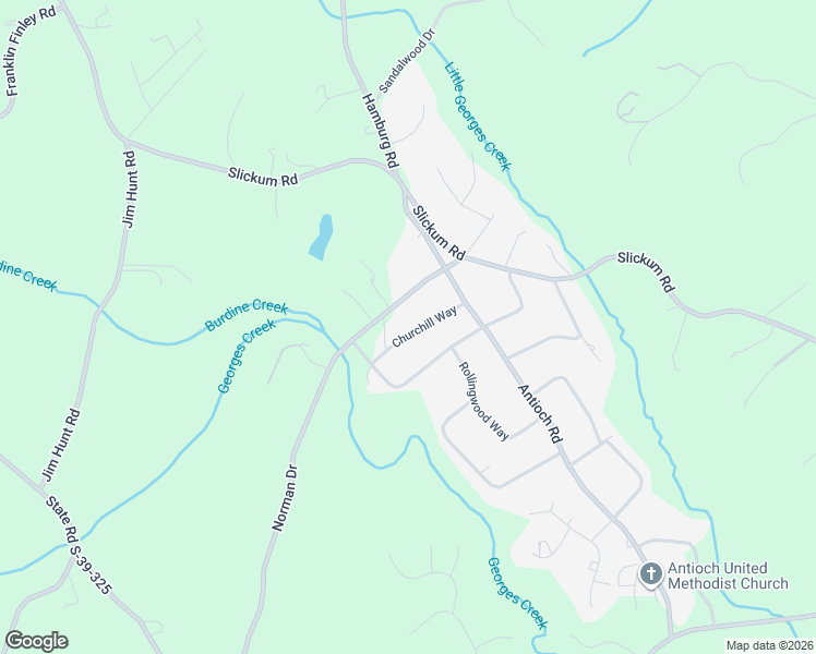 map of restaurants, bars, coffee shops, grocery stores, and more near 122 Churchill Way in Easley