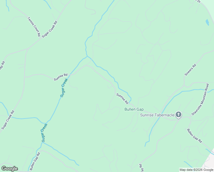 map of restaurants, bars, coffee shops, grocery stores, and more near 699 Sunrise Road in Blue Ridge