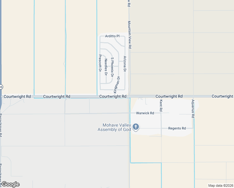 map of restaurants, bars, coffee shops, grocery stores, and more near 1951 Courtwright Road in Mohave Valley