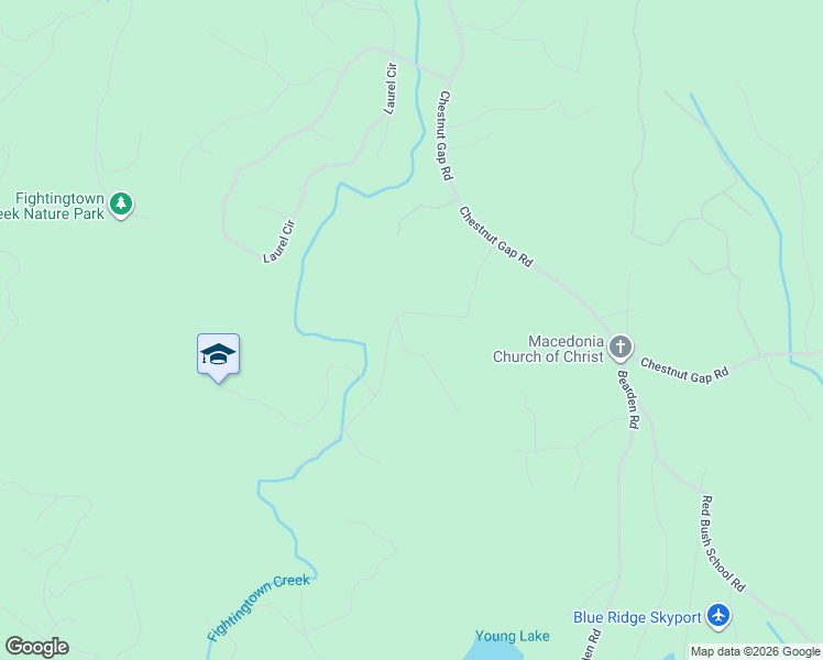 map of restaurants, bars, coffee shops, grocery stores, and more near 356 Old Fjord Road in Blue Ridge