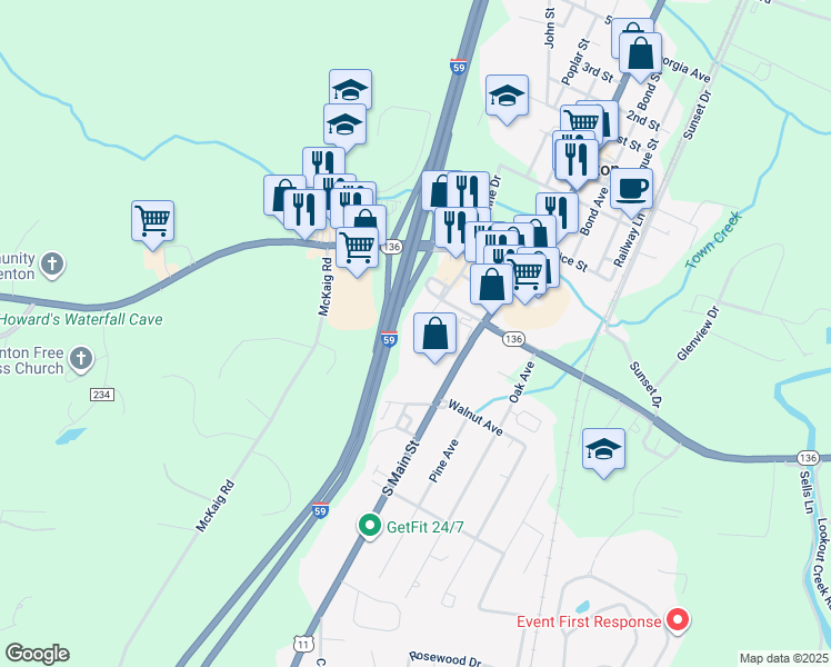 map of restaurants, bars, coffee shops, grocery stores, and more near 2 Killian Avenue in Trenton