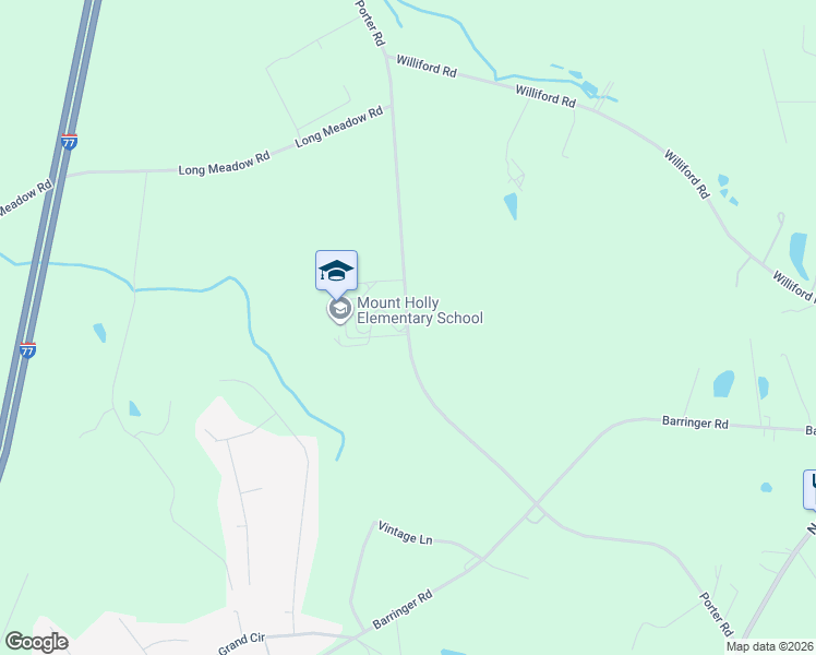 map of restaurants, bars, coffee shops, grocery stores, and more near 1800 Porter Road in Rock Hill