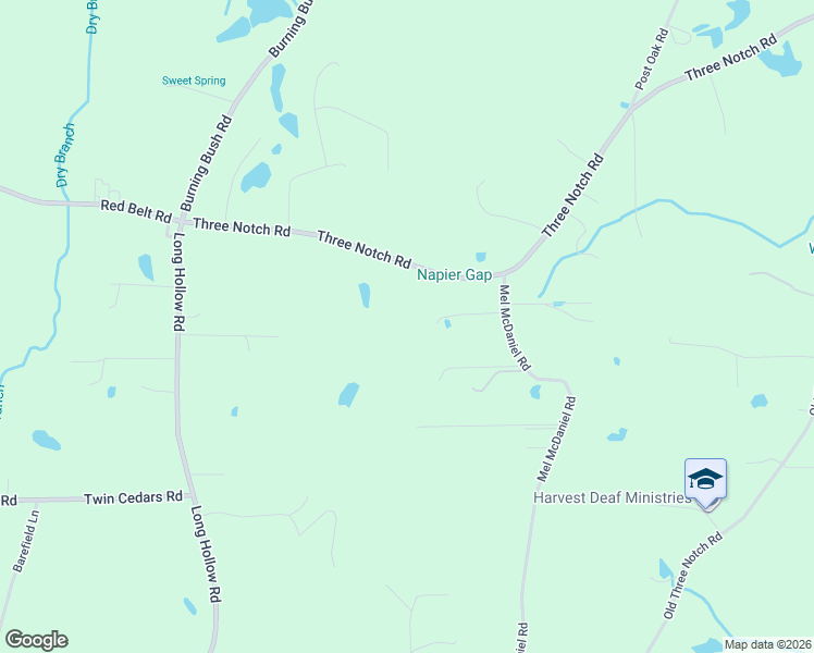 map of restaurants, bars, coffee shops, grocery stores, and more near 194 Deena Lane in Ringgold