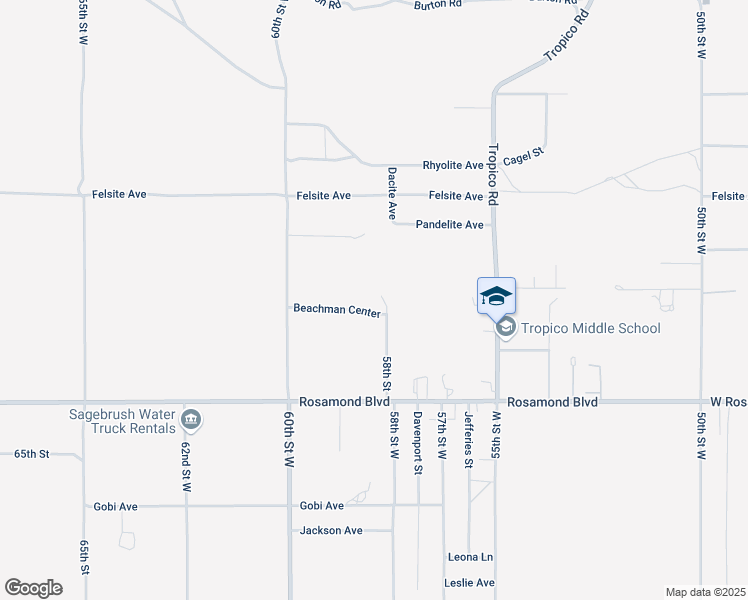 map of restaurants, bars, coffee shops, grocery stores, and more near 5767 Rosamond Boulevard in Rosamond