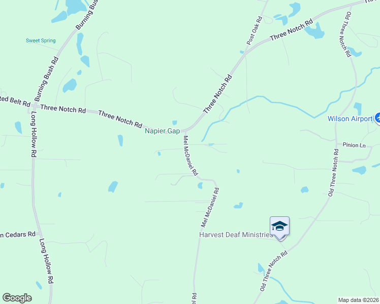 map of restaurants, bars, coffee shops, grocery stores, and more near 109 Mel McDaniel Road in Ringgold