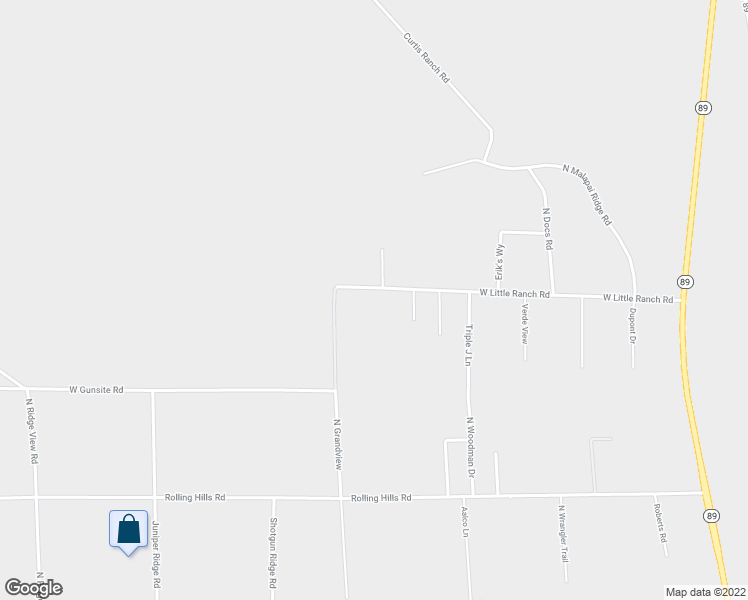 map of restaurants, bars, coffee shops, grocery stores, and more near 875 West Little Ranch Road in Paulden