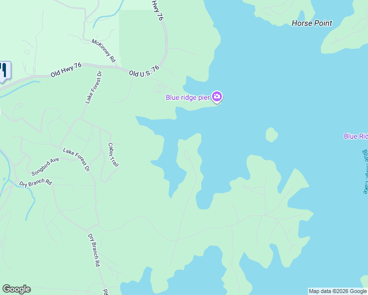 map of restaurants, bars, coffee shops, grocery stores, and more near 474 Stewart Camp Point in Blue Ridge