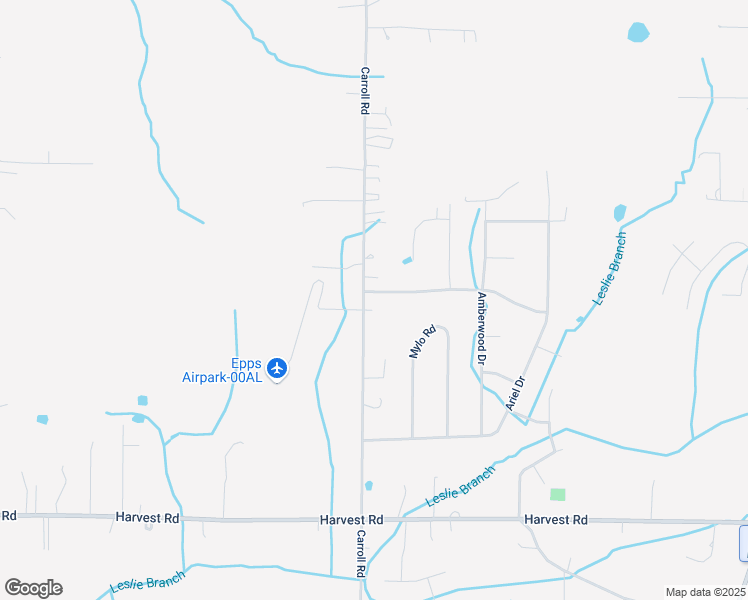 map of restaurants, bars, coffee shops, grocery stores, and more near 1291 Carroll Road in Harvest