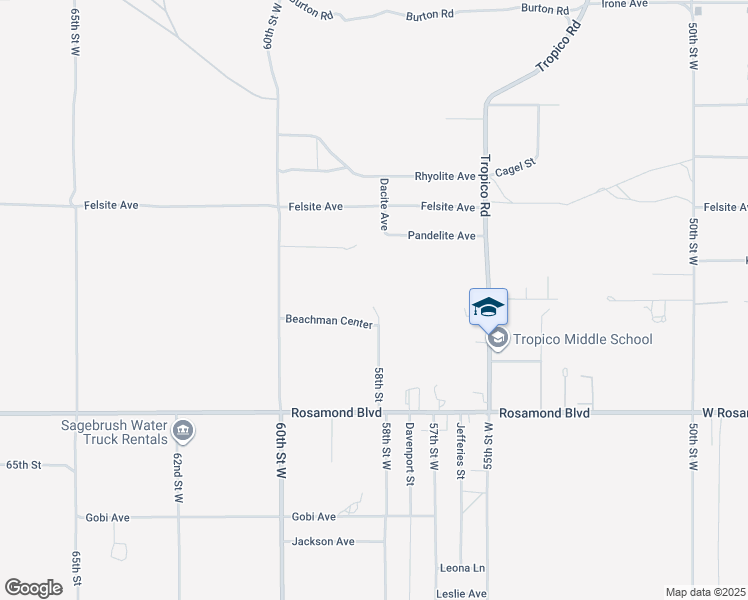 map of restaurants, bars, coffee shops, grocery stores, and more near 5767 West Rosamond Boulevard in Rosamond