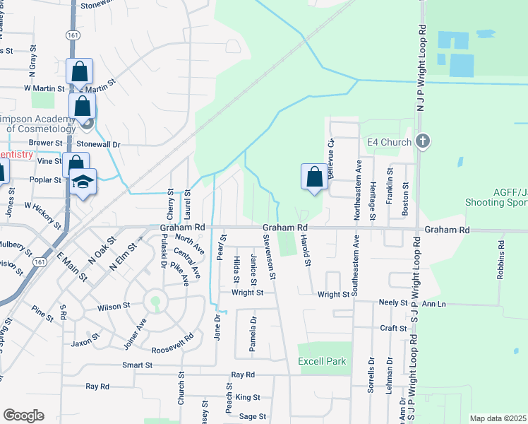 map of restaurants, bars, coffee shops, grocery stores, and more near 104 Spruce Street in Jacksonville