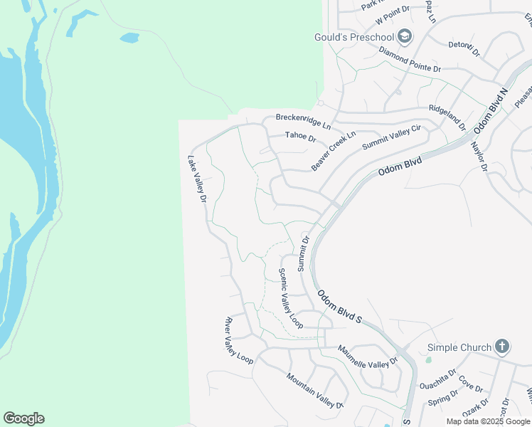 map of restaurants, bars, coffee shops, grocery stores, and more near 4 Sierra Valley Cove in Maumelle