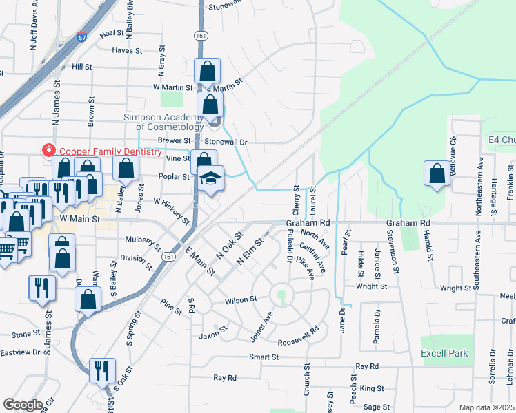 map of restaurants, bars, coffee shops, grocery stores, and more near 9 Cherry Court in Jacksonville