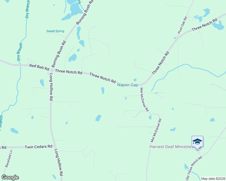 map of restaurants, bars, coffee shops, grocery stores, and more near 194 Deena Lane in Ringgold