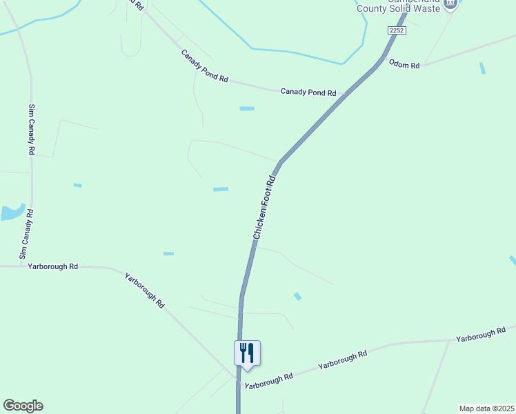 map of restaurants, bars, coffee shops, grocery stores, and more near 3878 Chicken Foot Road in Hope Mills
